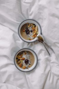Smoothie Bowl on Bed