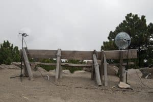 Seismic equipment listening to Nevado de Colima volcano