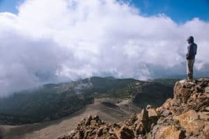 Hiking Nevado de colima overlook