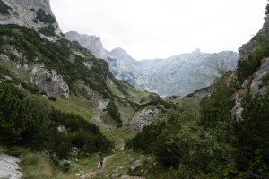 female hiker in durmitor park