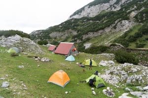 tents in lokvice campsite